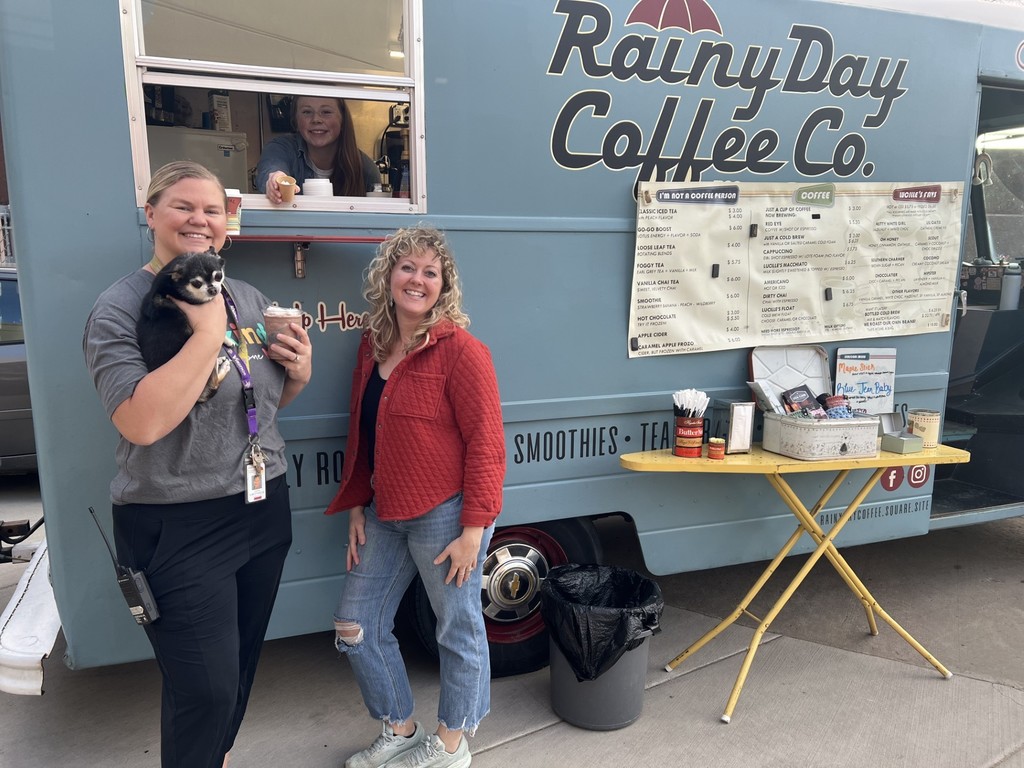Even Harley received a special treat from Rainy Day Coffee Company