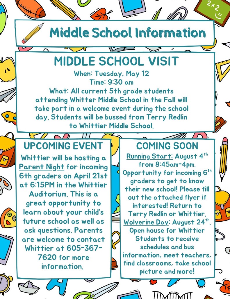 6th Grade Transition Info.