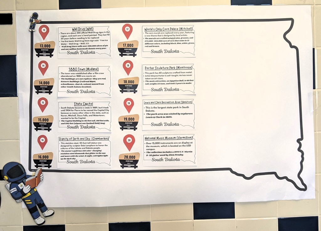 South Dakota Map of Everybody Reads