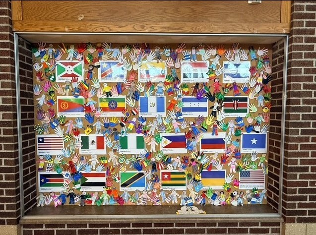 Multicultural Night picture; flags