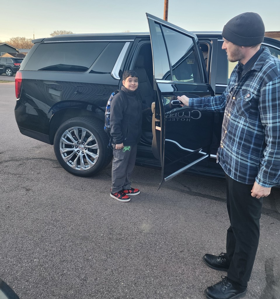 contest winner getting into the car