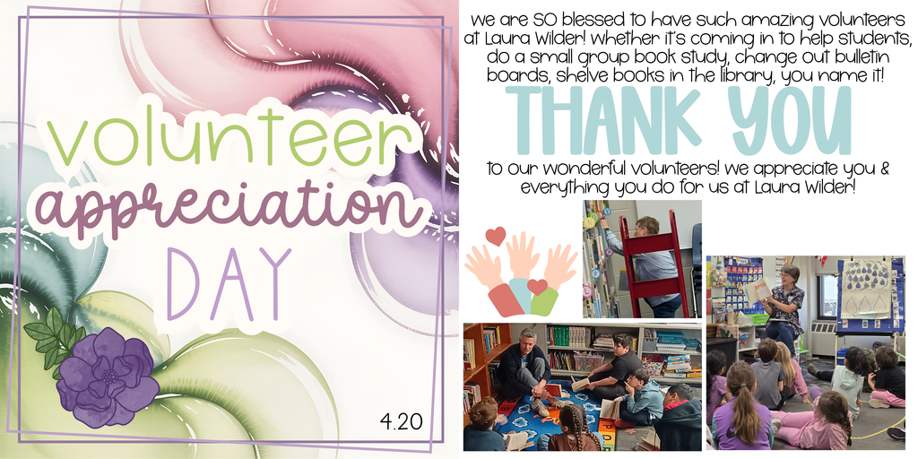 Volunteer Appreciation Day - we're so blessed to have such amazing volunteers in the community