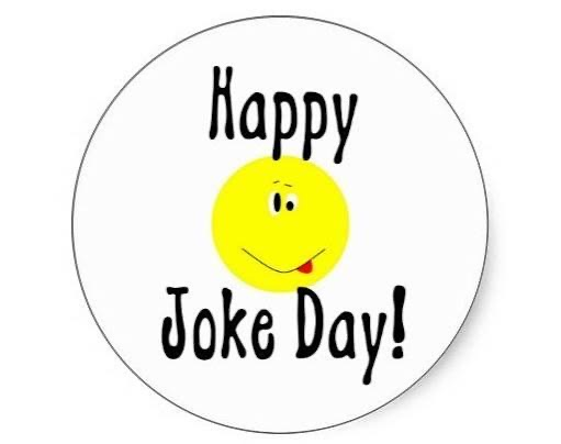 happy joke day with smiley face 