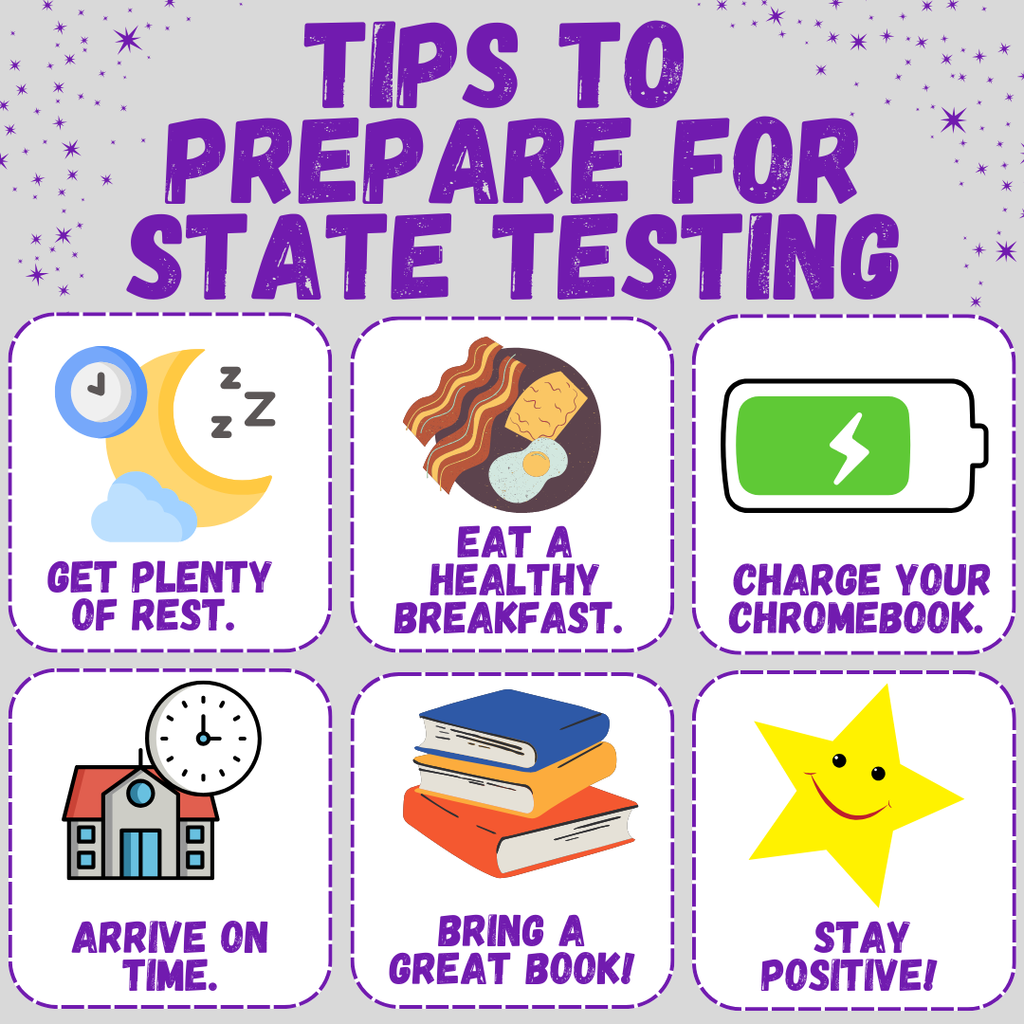 6 steps to get ready for state testing. 