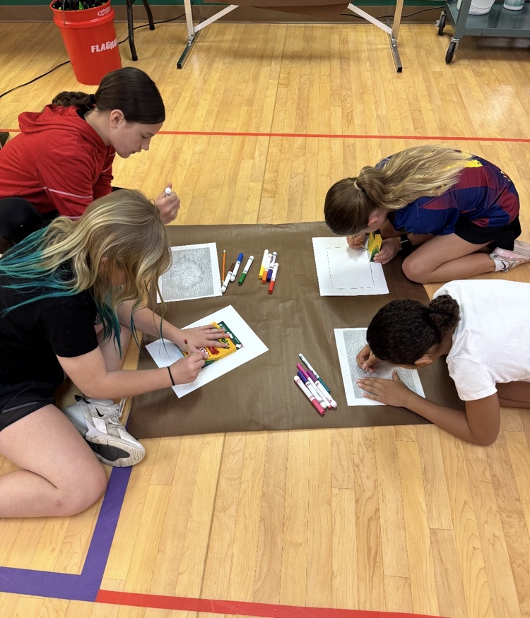 kids working on an art activity in dance 