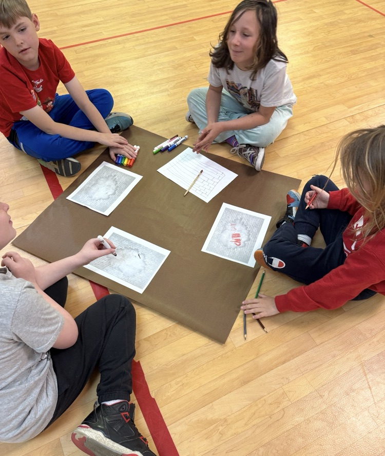 kids working on an art activity in dance 