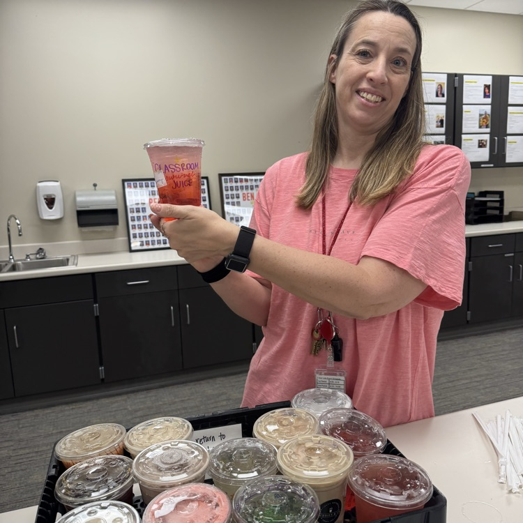 buddy and co coffee was delivered to staff today. 