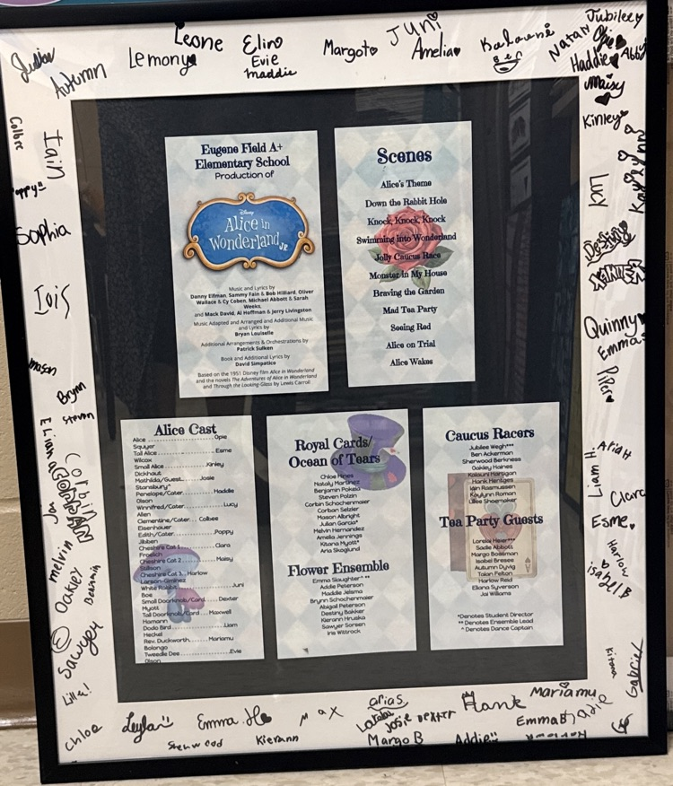 framed playbill