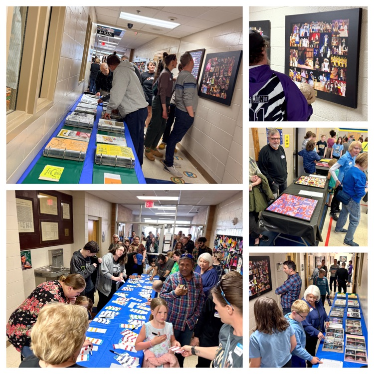 a collage style photo of the A+ celebration 