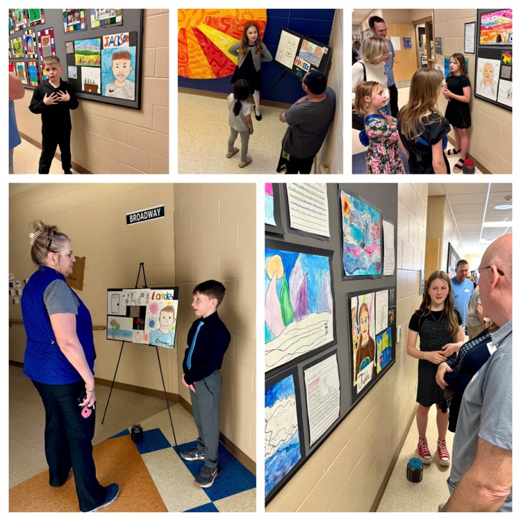 a collage style photo of students participating in the monologue museum 