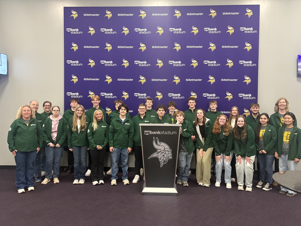 AOF students at the US Bank Stadium
