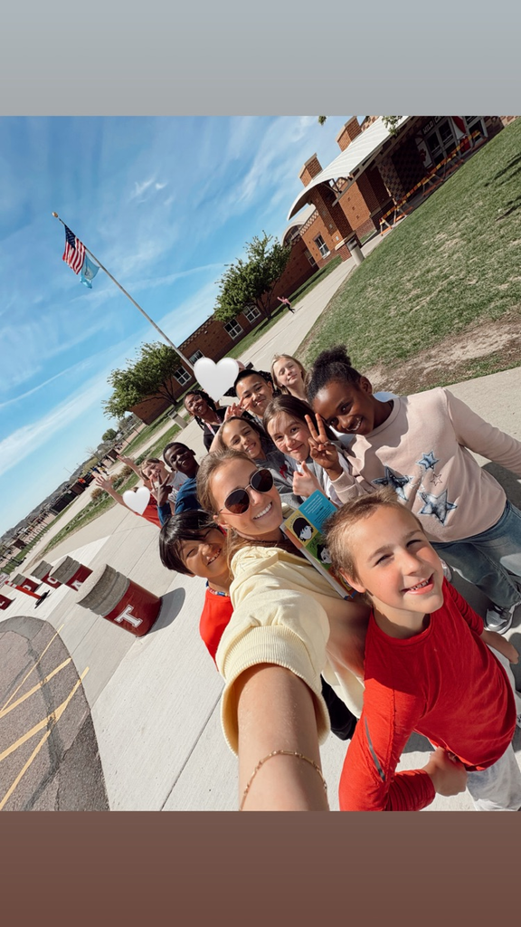 students outside in nature enjoying the day