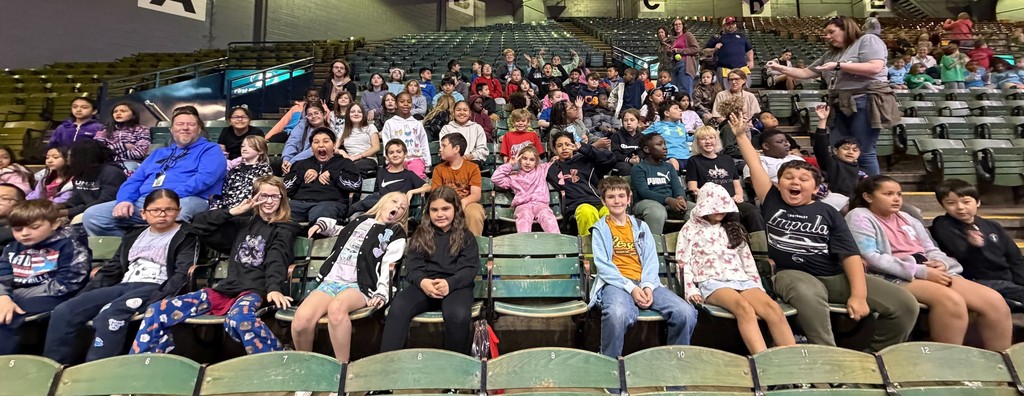 students at the arena