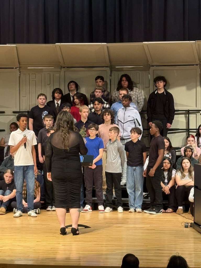 7th and 8th grade boys song at Spring Choir Concert.