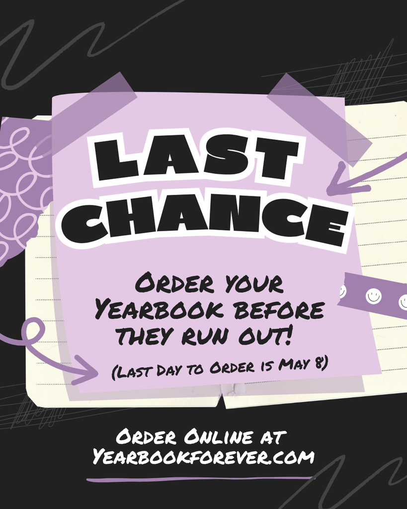 Last chance to order a yearbook online!