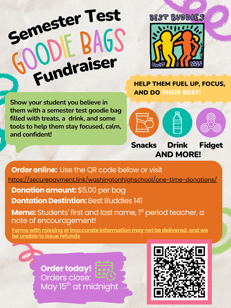 Semester Test Goodie Bags from Best Buddies