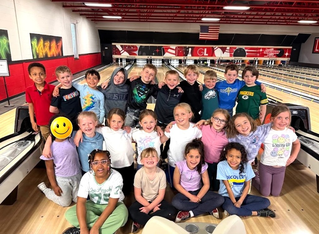 Students at bowling alley.
