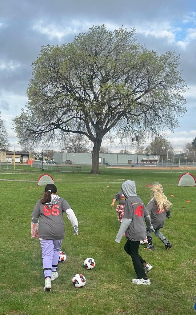 Hawthorne soccer players practice