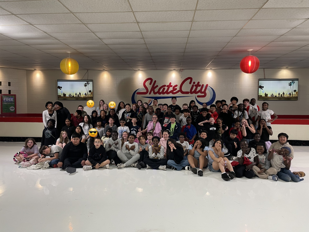Kids in a group at Skate City.