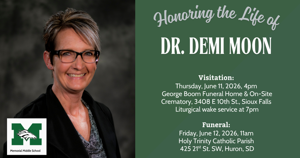 Graphic and photo of Dr. Demi Moon informing of her funeral arrangements