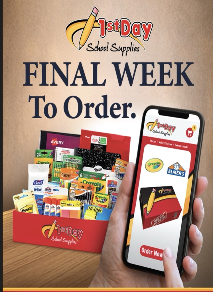 1st day school supplies graphic 