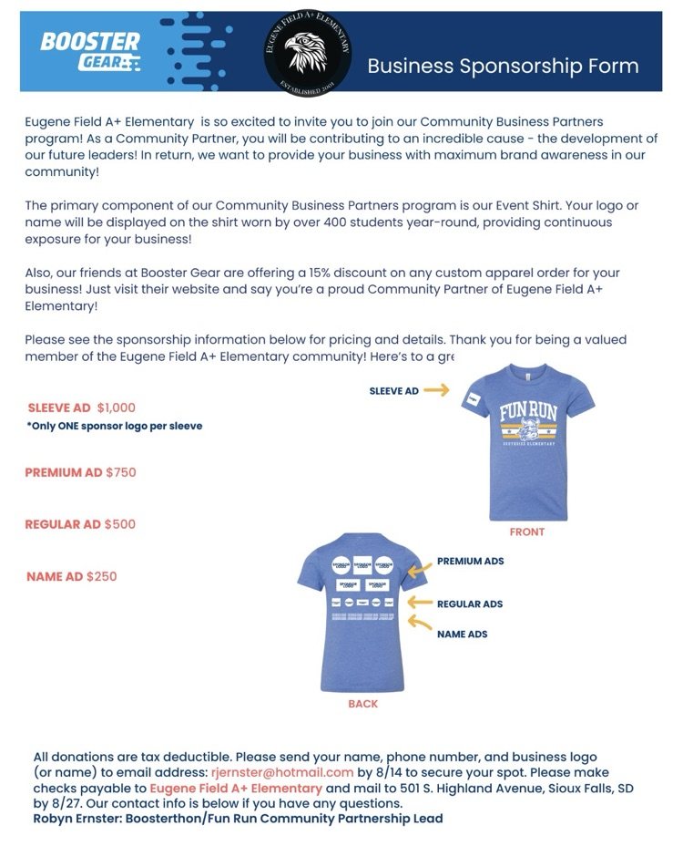 fun run business form 