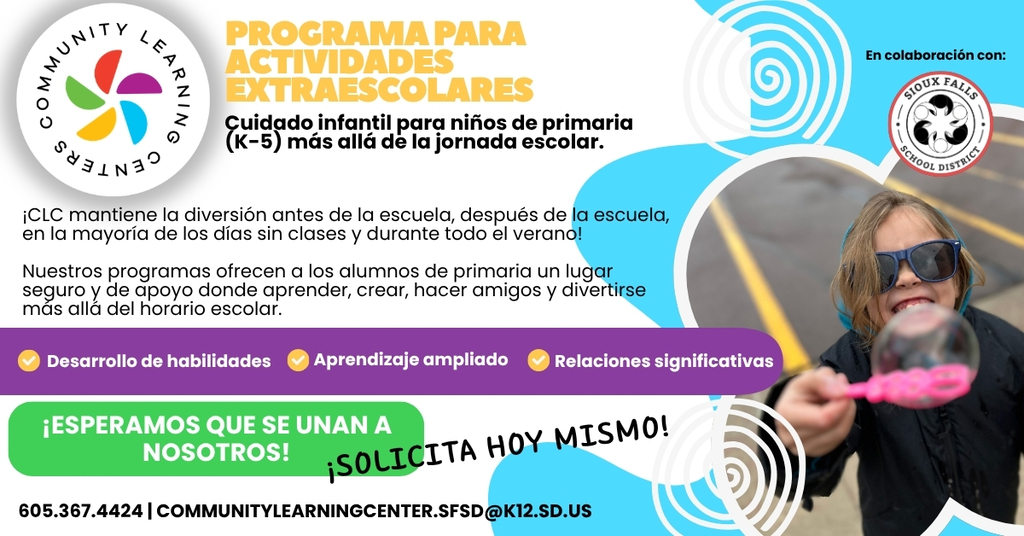 Spanish version : Apply today to join CLC!