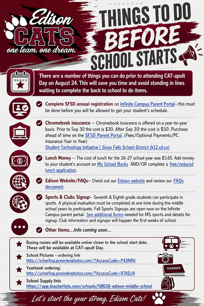 Before School Starts Flyer