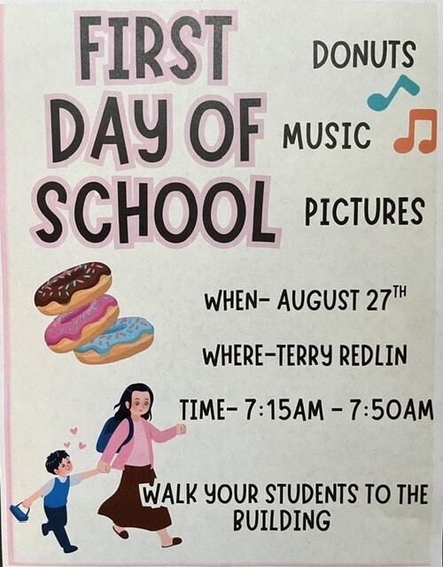 Image displaying 1st day of school information