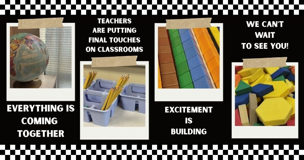 Globe, pencils, building manipulatives for counting