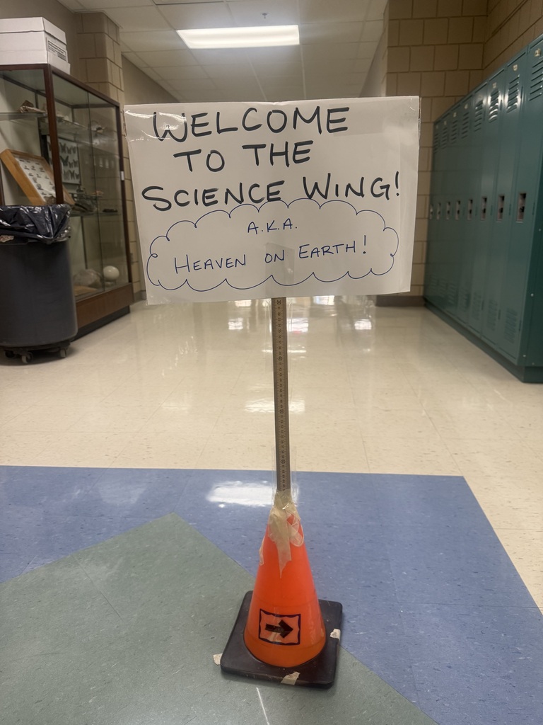 Science department funny sign