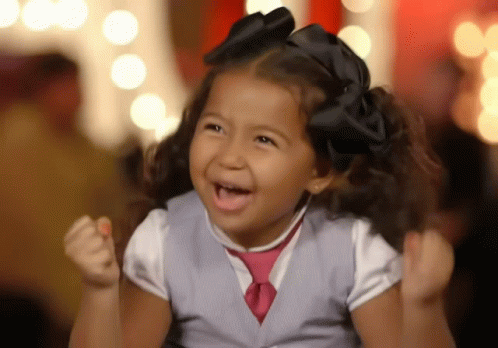 Excited girl