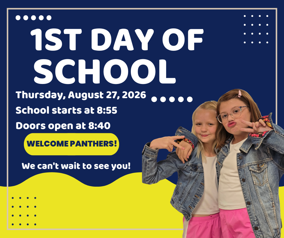 1st Day of School is tomorrow!