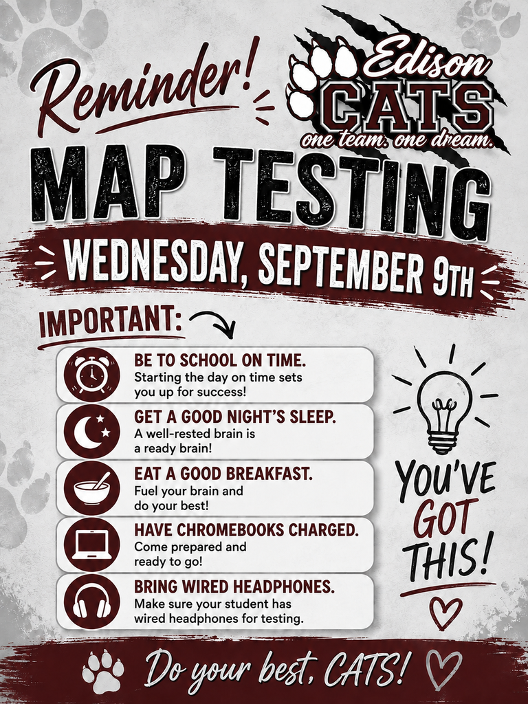 Map Testing Reminders