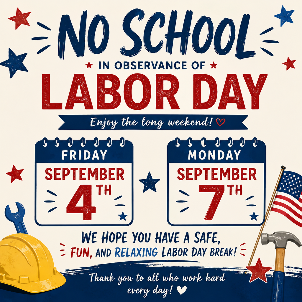 No school for Labor Day