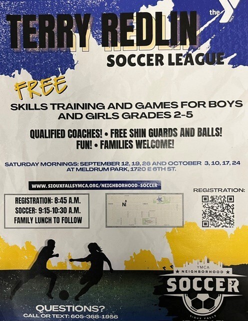 Graphic showing info about neighborhood soccer