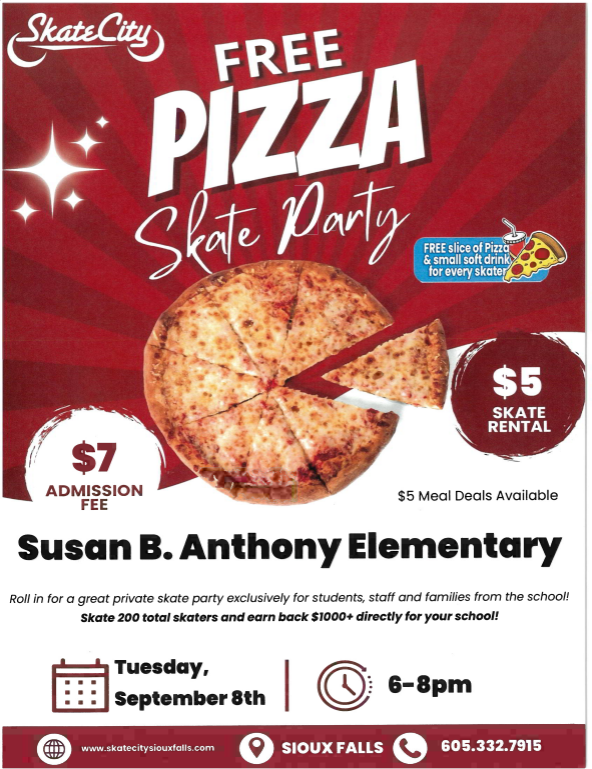 Skate City Party on Sept 8th. 