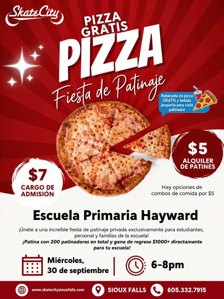 red and white background with a cheese pizza