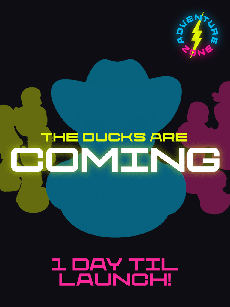 The Ducks are COMING. One day until launch! 