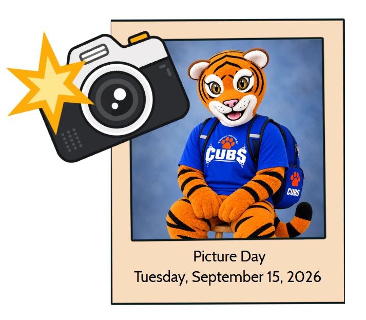 This photo is a reminder for picture day on September 15, 2026