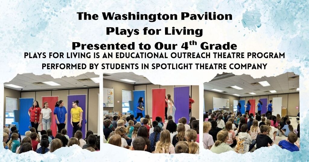 Students from the Washington Pavilion Spotlight Theatre Company performing for 4th grade.