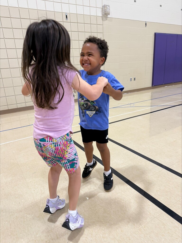 students dancing