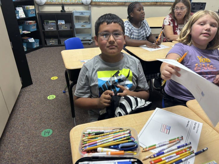 a student working on their hero letter 