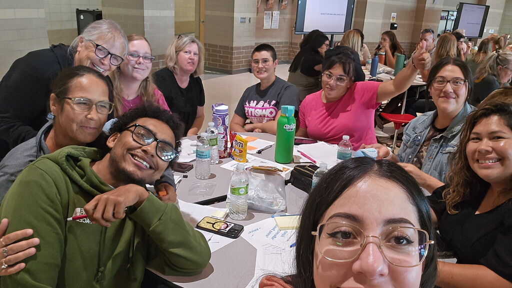 Our educational support staff at back to school training