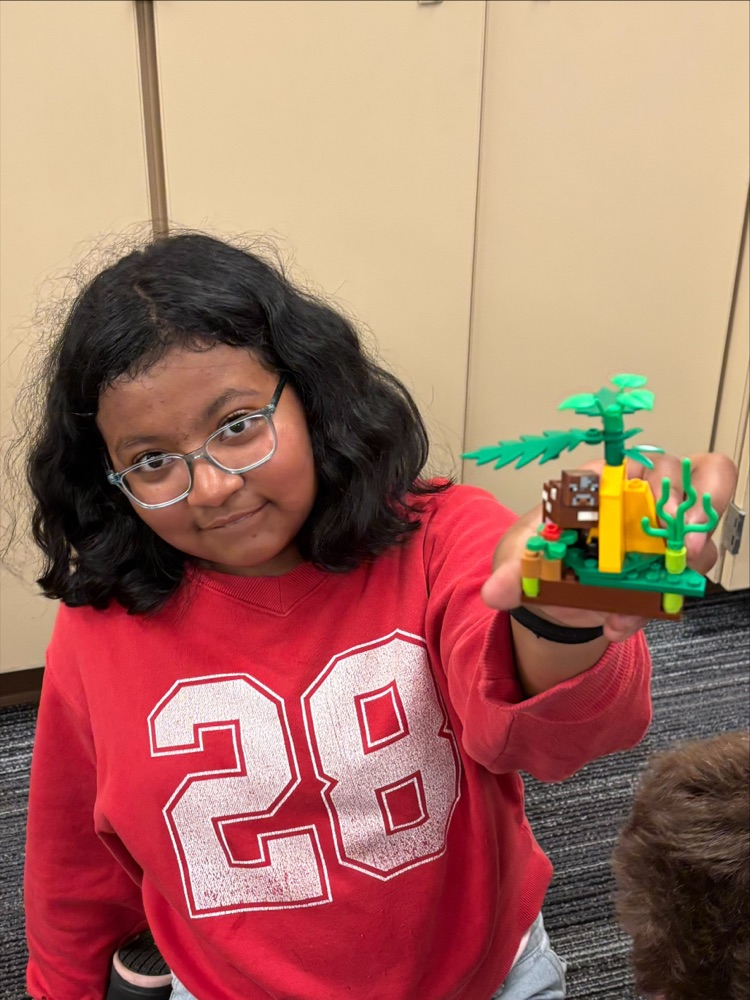 students building blocks