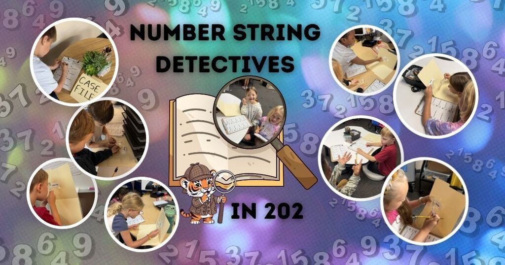 202 students using their detective skills to find number strings