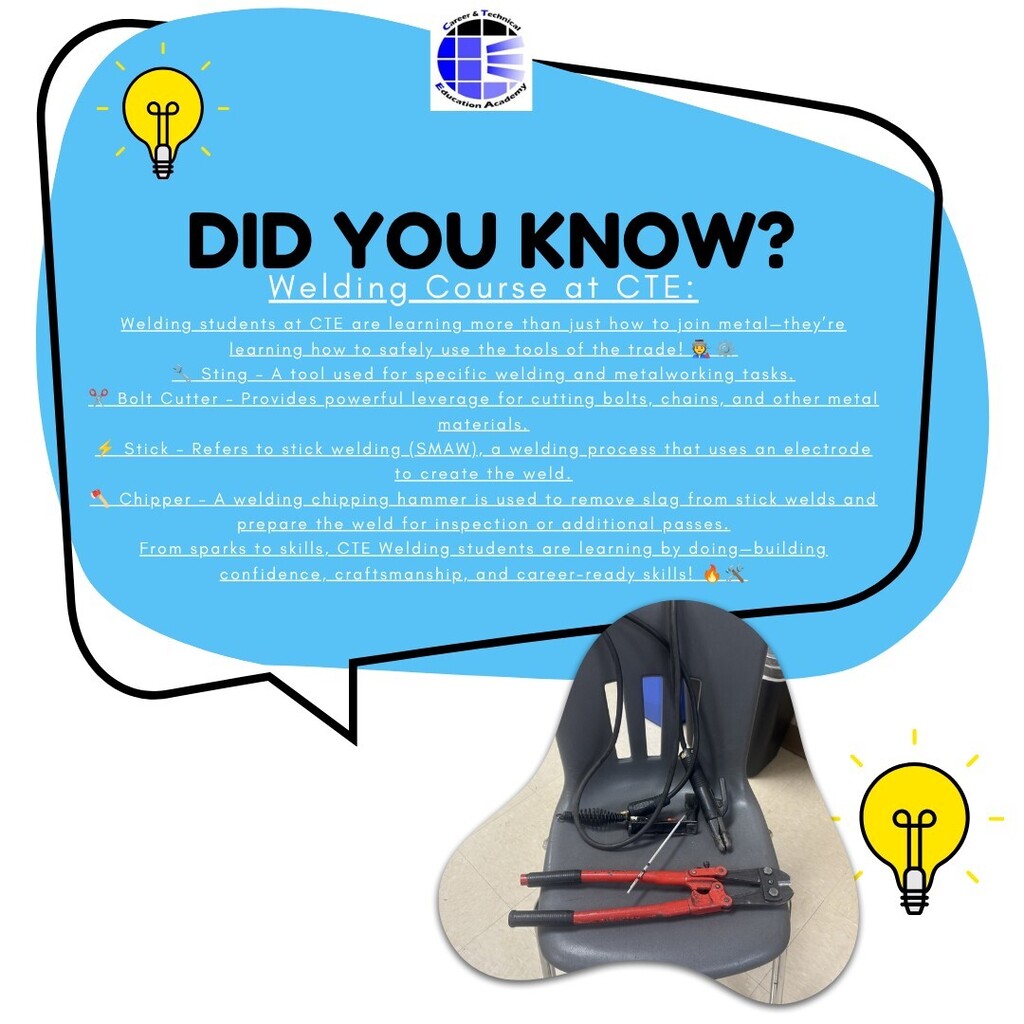 Did you know at CTE? Welding
