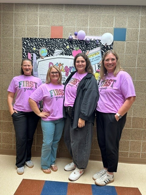 First grade teachers enjoying the first full week of school