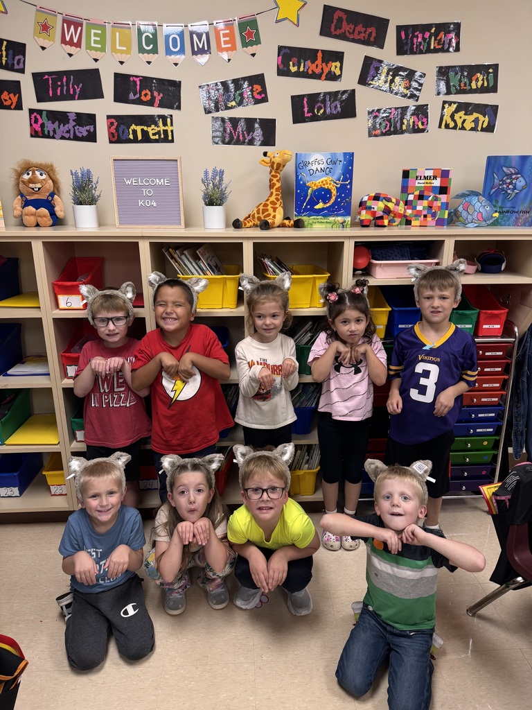 Students showing off their Great Wolf ears