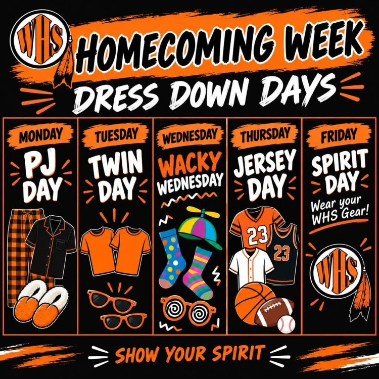 Washington dress up days will be celebrated at BRMS. 